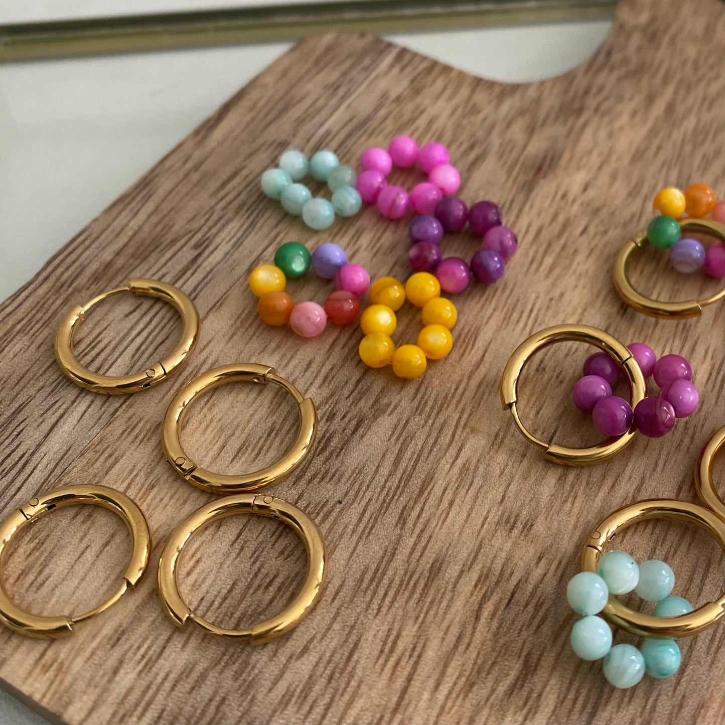 Boucles en acier interchangeables colorées