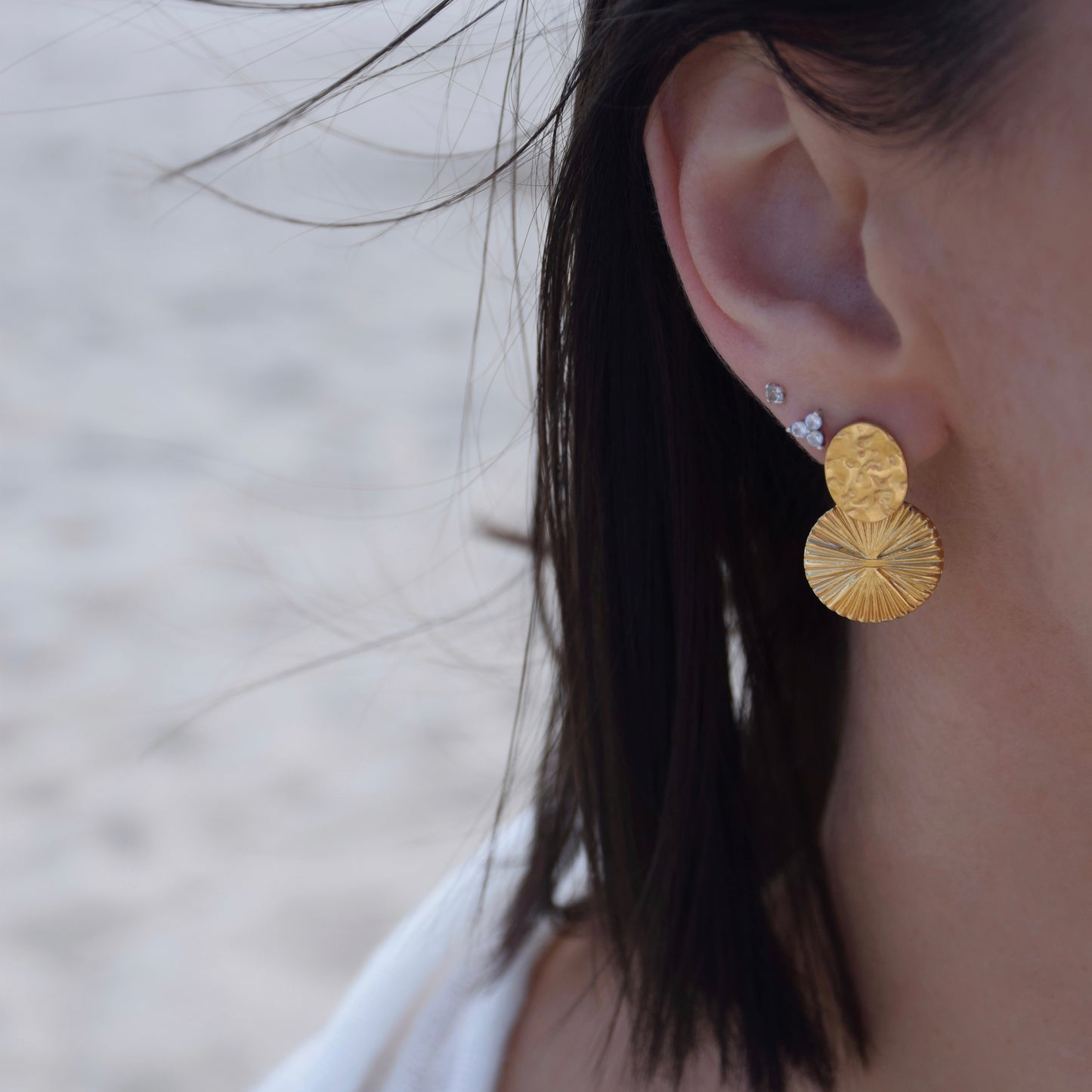 Boucles tendances avec jolis détails solaires
