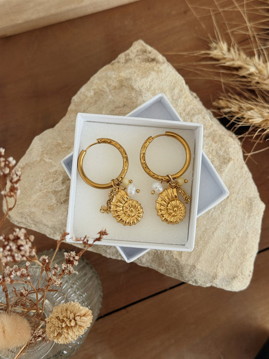 Boucles coquillage