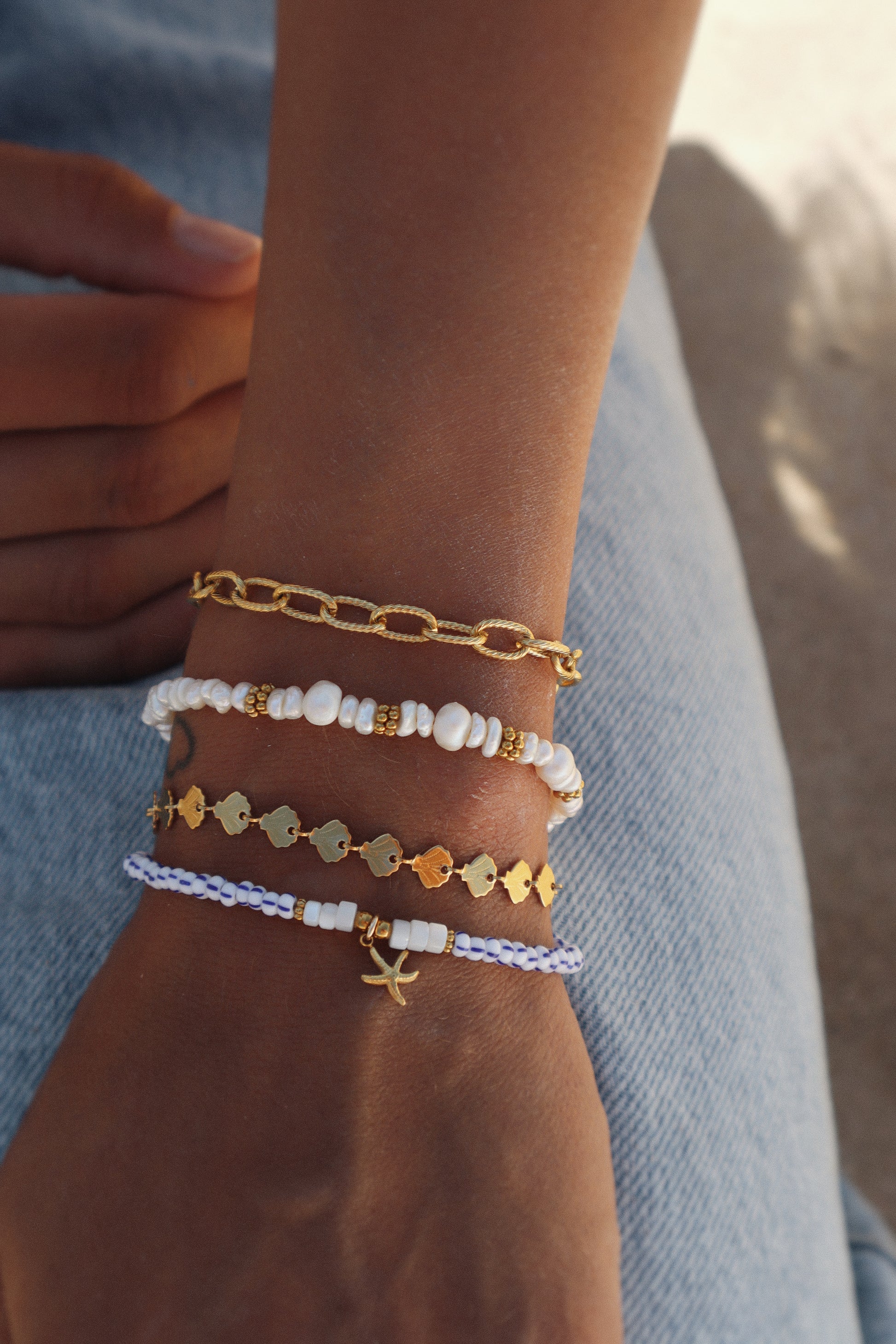 bracelets plage été étoile de mer