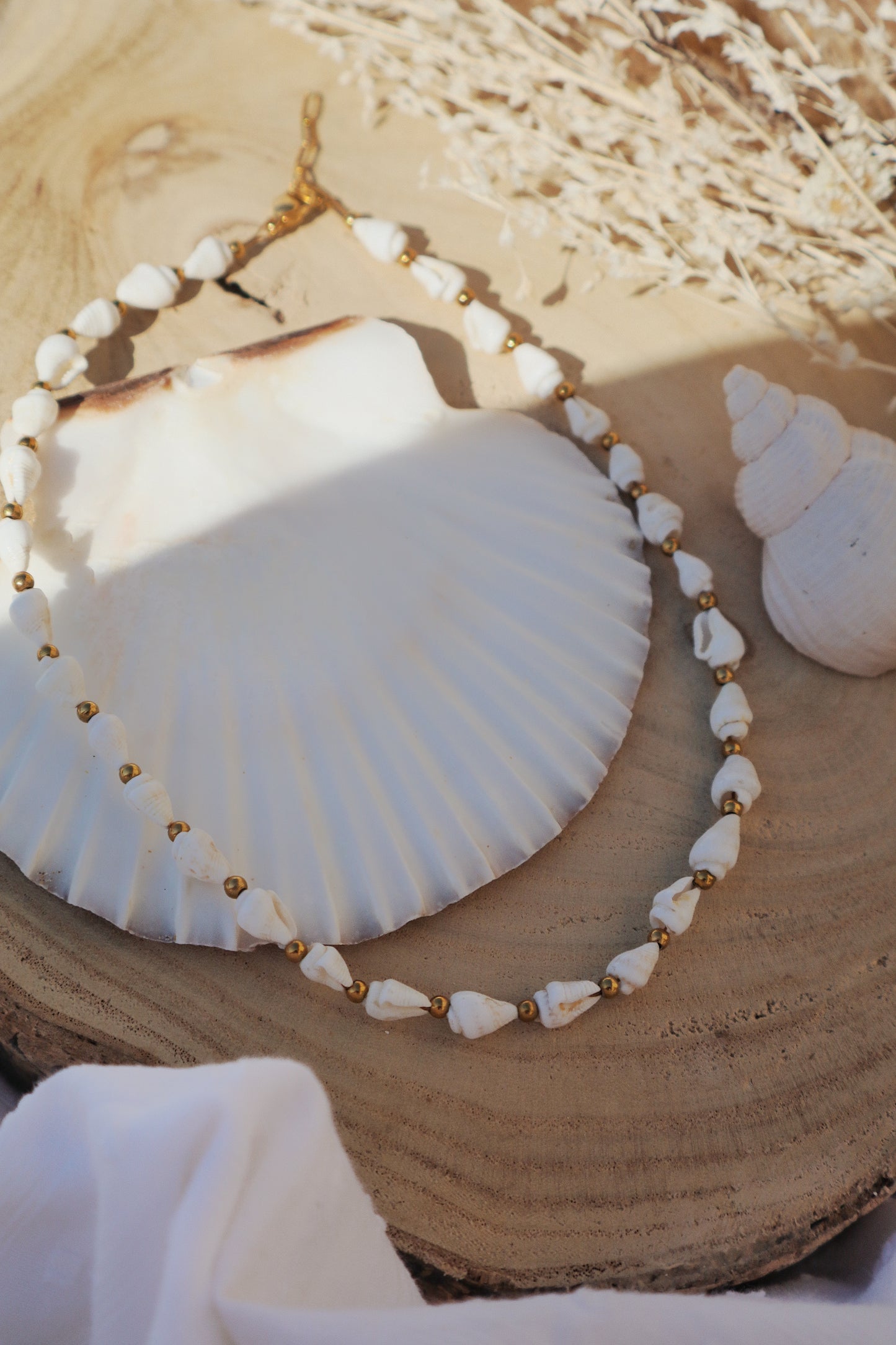 ras de cou coquillage blanc surf summer